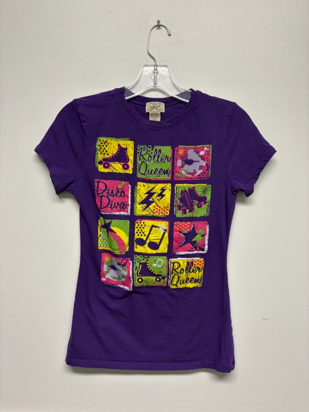 Purple Y2K Printed Top